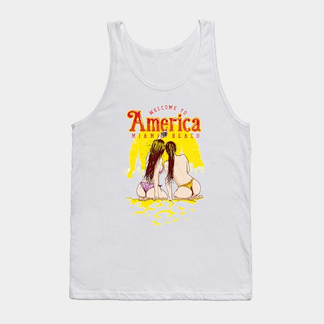 Miami beach Tank Top by bojannikolic